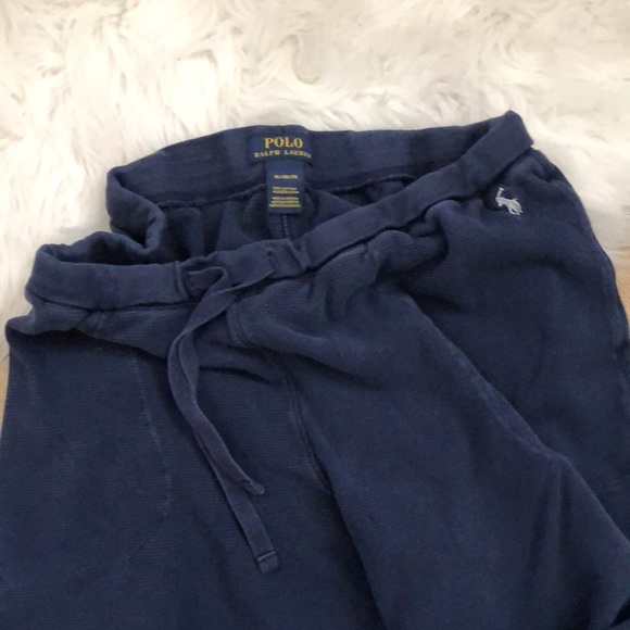 Polo by Ralph Lauren Knit Lounge Joggers, Navy, XL - Picture 3 of 5